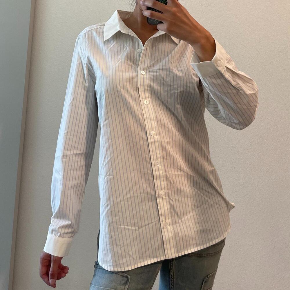 White Buttoned Oversize Shirt